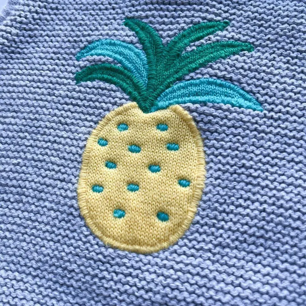 Hanna Andersson Baby Set Pineapple Soft Top & Shorts 0-3 Months 50cm‎ Organic